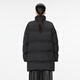 Jiangnan Buyi (jnby) [nahtlos nach unten] Der gleiche Stil wie 24 Winter Neues Produkt eigenständiger Down-Jacke für Frauen Einfacher mittlerer Länge 5oac12250 001/This Black L