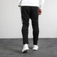 Adidas Herrenhosen, Frühlings- und Herbst -Fitnesstraining -Hosen, atmungsaktive Casualhosen, Hosen, schlanke Hosen, DT9901/Schwarz/Seite, die drei Streifen kontrastieren