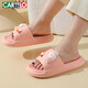 Katile Crocodile Pantoffeln für Frauen, die Scheißklappern tragen, die Hausbadeschuhe tragen, Flip-Flops 1479 Pink 38-39
