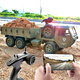 Igiftfire Vollwertiges RC-Fernbedienungsfahrzeug mit sechsrades Sechsrad-Sechsrad-LKW-Modell mit Schwerladungspickup mit Sechsrad-Lkw-Lkw-Sechsrad-Fahrzeug mit differenziert verbesserten Metallwellen zweiteiligen Lithium-Batterie-Spiels für 2 Stunden