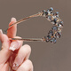 Zuoou rhinestone hairpin U-shaped clover ball head hair artifact hairpin hairpin women's large hairpin U-shaped hairpin gold exquisite clover style