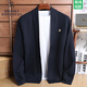 Booker Brothers BROTHERS wool cardigan men's jacket loose knitted V-neck sweater youth top shallow coffee XL code [recommended 140-155 Jin [Jin equals 0.5 kg]]