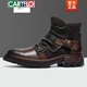 Cartelo Leather Martin Boots Мужская осень и зима, новая британская европейская станция Retro Harle