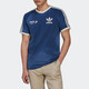 阿迪达斯 （adidas）三叶草短袖男装2025夏季新款运动服半袖时尚休闲透气棉质圆领T恤 HL9275蓝色 S