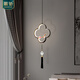Diaochi (DIAOCHI) all copper new Chinese style bedroom bedside small chandeliers living room TV wall hanging line lamps entrance balcony stairs lighting 671/Peach Blossom pair