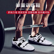 Jingpai professional squat shoes, men's weightlifting shoes, deadlift shoes, women's gym professional training flat-soled competition shoes, white/black, professional squat and deadlift models 42