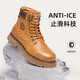 
Camel (CAMEL) 2023 new winter shock absorbing massage bottom wear-resistant anti-slip soft cowhide leather fashionable thick-soled Martin boots LT002 ​​G13W076028 black inner lilac 40