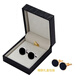 apatia men's cufflinks French shirt sleeve nails men women's simple gold silver shirt cuff button gift box black silver edge XK1728B
