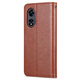 Ju Xiaozhi convient à l'étui de téléphone mobile Oppoa1x Flip Cuir Case PHJ110 CARTE DE CARTE FULLE PACKAGE ANTIFOL ANTIFOL SOFTE SOFTER avec couverture de protection magnétique pour hommes et femmes Oppo A1X [Rose Red]