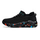 Dianou 2025 Nouvelles chaussures célibataires décontractées grandes tailles SOLUX SOLUX SOBSE SPORTS SHOINS PULODIQUE POLUSTUTILE TOP TOP SOCK SOCK LLN 7027 Couleur de soie de poisson noir 36