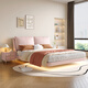 Shanglin Chuntian Einfaches Hängsbett Haupt- und Sekundärschlafzimmer Weiches Beutel Doppelbett Kiefern Holz Bettbrett Einzelbett 9902-01
