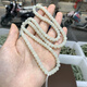 
Xuanshi authentic Hetian jade chain Xinjiang white jade old bead bracelet hanging chain lychee white multi-ring bracelet SN13796x7m 5x6mm