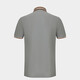 MAYLYARD/MAYA Camiseta de manga corta Lapa de la solapa Casual Summer Waffle 686 Gray S/46