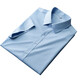 Romon High-End-Kurzärärmungs-Hemd Herren Sommer Ice Seidengeschäft Casual Shirt Herrenhälfte mit eisenfreiem Anti-Falten-Anzug Shirt DX6212 Navy Blue 4xl Größe