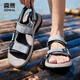 Senma (Senma) Fashionable and trendy thick-soled beach shoes Velcro sandals Outdoor casual men 514216802 Gray 42 sizes