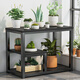 
Zhuobo tea table tea table side sofa table small table tea table tea cabinet storage rack CJ07 black wood grain