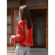 MODX Hong Kong women's clothing new Chinese style red Tang suit Song brocade coat for women's spring and autumn clothes European style buckle short style picture color (small quantity in stock) M [Suggested 100-115 Jin [Jin equals 0.5 kg]]