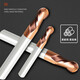 55 degree tungsten steel ball cutter 2-edge spherical milling cutter R-type ball head alloy coated end mill special for CNC steel parts R2*4*50 Free special ticket