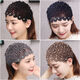 Qumeisi's new plum blossom hollow hairband Douyin Internet celebrity wide-brimmed pressed hair non-slip white hair cover headband women's headwear headband hairband single row diamond-coffee