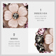 Cercoo gradient pink small flower hairpin hairpin hairpin hair accessories one-word clip Korean style horizontal clip top clip gift for girlfriend