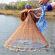 Ximei American Frisbee hand-thrown net, cast net to catch fish, automatic easy-throw fishing net, fishing gear, rotating net, tire line, fishing net, wire mesh, Frisbee hand-thrown net, tire line-360