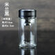 三栖虎玻璃杯松道双层玻璃杯男女士时尚新水晶杯茶杯子商务办公 200ml 诗特意(1585)蓝