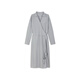 Moins [Série XUN] Spring Simple Design Long Velvet Cotton Cotton Long Mange Shirt Robe 2O4G12590 452 Grey Rose Blue S