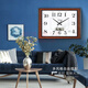 Combasi salon room sons mural horloge chambre chambre bureau table de suspension simple calendrier horloge ménage quartz horloge perpétuelle calendrier 6626 Modèle de calendrier en bois Disque noir 10 pouces 49 * 34cm
