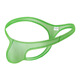 Please confidential delivery sexy mesh men's thong seductive fashion translucent U convex large bag g S green