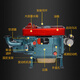 Shuokai Dieselmotor Changzhou 12 PS 15 PS 18 PS 18 PS 20 PS 22 PS 24 PS wassergekühlte Einzylinder-Dieselmotor Alle Serie ZS1105M 18 PS Elektromanterstart