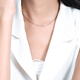 Pt.Charm new product pt.charm platinum necklace pt950 platinum clavicle chain women's plain chain simple and atmospheric bestie chain. If it is not in stock, it can be customized. Take 3g as an example