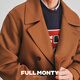 FULL MONTY【战壕双排扣】金棕色宽松版大衣男商务休闲时尚羊毛外套秋冬 金棕色6073 54