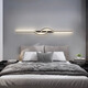 GUYES strip wall lamp minimalist creative strip lamp living room sofa lamp simple modern bedroom Guangdong Zhongshan lamp wall lamp black 60CM-warm light