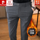 Pier Cardin Herbst und Winter plus Samt verdickte neun-Punkte-Hosen für Männer schlanke Füße koreanische Businesshosen Herren-Verschleiß vielseitiger Anzughose plus Samt 723 Black 28