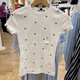 Tommy Hilfiger North American Tommy Summer's Casual's Casual's Full-Character logotipo redondo Camiseta de manga corta White 3294 100 XL