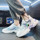 
MVPBOY new casual shoes for men in autumn student dad shoes for men Korean style breathable running sports shoes for men soft sole running shoes for men super awesome X9920 white purple 39
