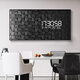 Peinture d'horloge, Luxury Luxury Square Metter Box Decoration Painting 2025 Nouveau Style Interrupteur Boîte Boîte horloge Murau d'horloge Vivre et salle à manger Couverture DQ4839 [Radar LED Type de haut en haut] 31 pouces 80 * 40cm [Peut couvrir 70 * 30]
