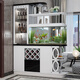
Entrance cabinet with fish tank living room modern simple partition cabinet room hall cabinet double-sided cabinet wine cabinet shoe cabinet screen partition 3895 assembly frame structure