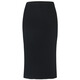 Pink and blue wardrobe [Accordion pleated skirt] 2024 autumn and winter new elastic straight slit skirt 5A5Q967 ink black L