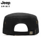 Jeep (JEEP) hat men's baseball cap summer versatile peaked cap flat top sun hat green, middle and old sun hat A0077 black