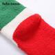 Tutuanna children's furry socks autumn and winter Christmas elk cartoon winter short velvet warm short socks 87558129- 1 pair 18-20cm (suitable for 7-9 years old)