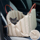 Fu Jian Pet Car Nest Dog Safety Seat Passenger Seat Cushion Cat Go-Out Portable Bag Small Dog Car Riding Artifact Light Khaki