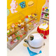 Zhiai mini jouets et supermarchés, magasin de commodité en petits ornements de bouteille de vin, mini jouets de maison récompense petit cadeau, panier de métal [couleur aléatoire]