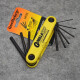 BONDHUS American Borton Folding Set American and British Hex Wrench HF9S 12591 12589 HF9 5/641/4