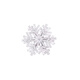 Xinshe high-end luxurious and atmospheric rotating snowflake brooch 2025 new trendy brooch brooch versatile suit clothes accessories snowflake can be rotated