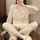 Feifei yinman hong kong léger luxe ffym cardigan pyjamas féminin coton d'automne pure coton insx sex sexy lace à manches longues v couche internet short show 3 3882 # jacquard blue m recommandé 80-105 Jin [Jin est égal à 0,5 kg]