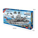 Lele Brothers Compatible Building Blocks Highly Difficult Giant Aircraft Carrier Boy Assembly Figure Military Model Festival 27 Styles Aircraft Carrier Guardian -728 Pieces