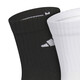 阿迪达斯 （adidas）袜子男女袜 25秋季新款休闲袜舒适透气袜子中筒袜三双装 JC9272/黑/白/灰 M