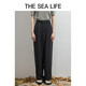 Die Sea Life Damen -Freizeithose Ouhai Yisheng Tee Straight Hosen Frauen Herbst und Winter Freizeithose A12027 Tee m