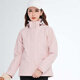 
Simboo jacket for men, thickened three-in-one windproof and warm coat plus velvet removable mountaineering and skiing outdoor clothes 12805 pink-women S